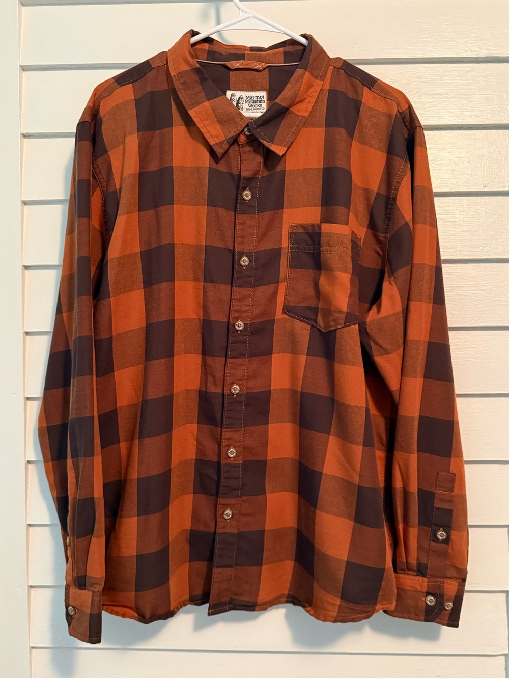 Marmot | Mountain Works Plaid Button-Up Shirt Size XL